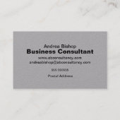 Eenvoudig schoon Lijst Klassiek Visitekaartje (Achterkant)