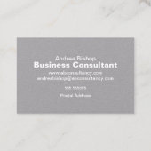 Eenvoudig schoon Lijst Klassiek Visitekaartje (Achterkant)