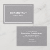 Eenvoudig schoon Lijst Klassiek Visitekaartje (Voorkant / Achterkant)