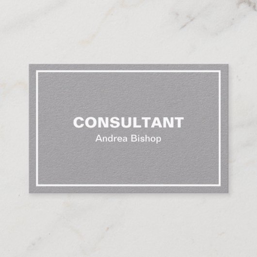 Eenvoudig schoon Lijst Klassiek Visitekaartje (Voorkant)