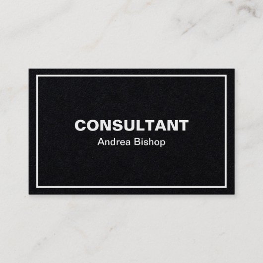 Eenvoudig schoon Lijst Klassiek Visitekaartje (Voorkant)