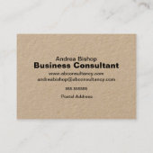 Eenvoudig schoon Lijst Klassiek Visitekaartje (Achterkant)