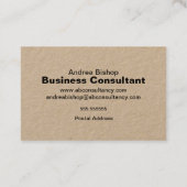 Eenvoudig schoon Lijst Klassiek Visitekaartje (Achterkant)