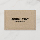 Eenvoudig schoon Lijst Klassiek Visitekaartje (Voorkant)