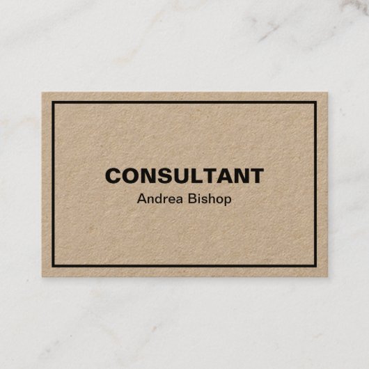 Eenvoudig schoon Lijst Klassiek Visitekaartje (Voorkant)