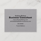 Eenvoudig schoon Lijst Klassiek Visitekaartje (Achterkant)