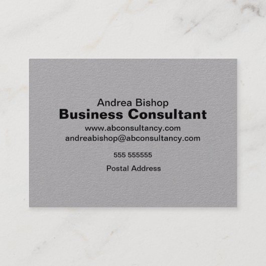 Eenvoudig schoon Lijst Klassiek Visitekaartje (Achterkant)