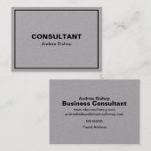 Eenvoudig schoon Lijst Klassiek Visitekaartje (Voorkant / Achterkant)