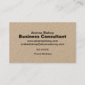 Eenvoudig schoon Lijst Klassiek Visitekaartje (Achterkant)