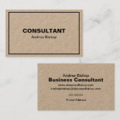 Eenvoudig schoon Lijst Klassiek Visitekaartje (Voorkant / Achterkant)