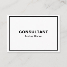 Eenvoudig, schoon Lijst Klassiek Visitekaartje