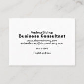 Eenvoudig, schoon Lijst Klassiek Visitekaartje (Achterkant)