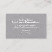 Eenvoudig schoon Lijst Klassiek Visitekaartje (Achterkant)