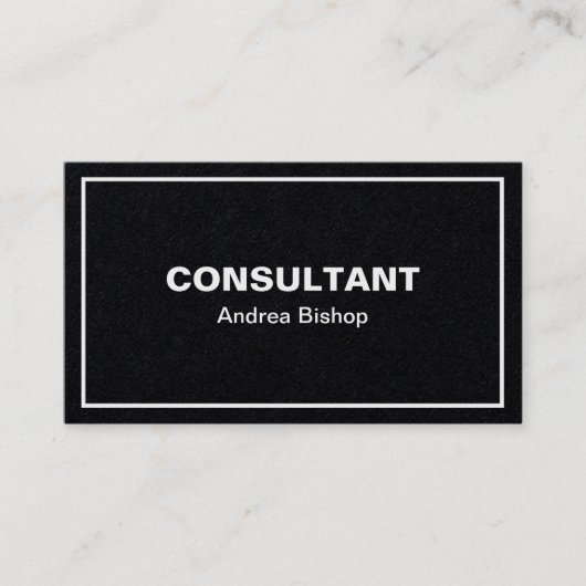 Eenvoudig schoon Lijst Klassiek Visitekaartje (Voorkant)