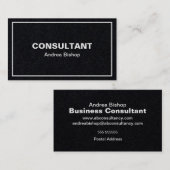 Eenvoudig schoon Lijst Klassiek Visitekaartje (Voorkant / Achterkant)