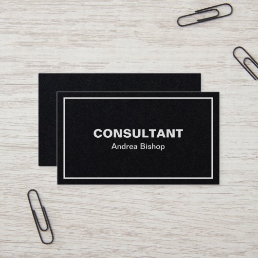 Eenvoudig schoon Lijst Klassiek Visitekaartje (Voorkant / Achterkant in situ)