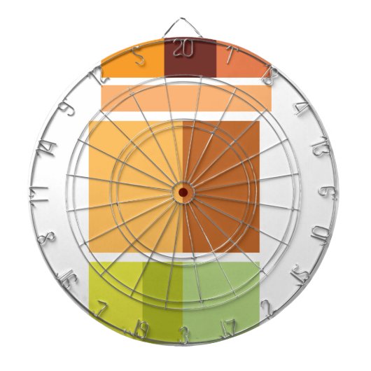 Eenvoudig schoon modern minimaal dartbord (Voorkant)