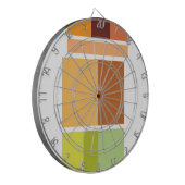 Eenvoudig schoon modern minimaal dartbord (Voorkant Links)