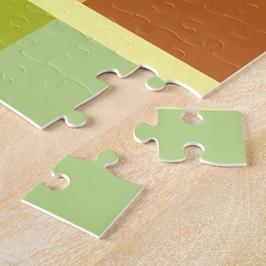 Eenvoudig schoon modern minimaal legpuzzel (Zijkant)