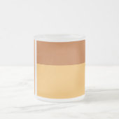 Eenvoudig schoon modern minimaal matglas koffiemok (Center)