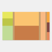 Eenvoudig schoon modern minimaal rechthoekige sticker (Voorkant)