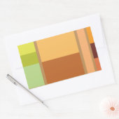 Eenvoudig schoon modern minimaal rechthoekige sticker (Envelop)