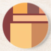 Eenvoudig schoon modern minimaal zandsteen onderzetter (Voorkant)