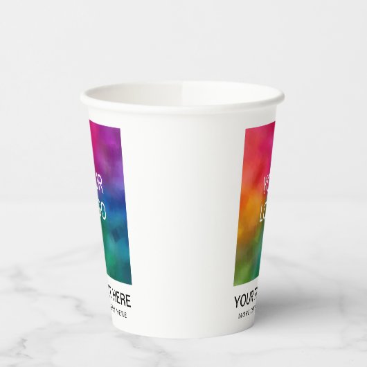 Eenvoudig schoon promotioneel stijlvol corporate e papieren bekers (Links)