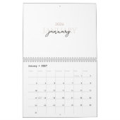 Eenvoudig Schoon Typografie Ontwerp Kalender (Jan 2027)