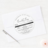 Eenvoudig schoon zelfgemaakt huisje eten wet label (Envelop)