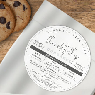 Eenvoudig schoon zelfgemaakt huisje eten wet label