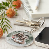 Eenvoudig Schrift Foto Sleutelhanger (Voorkant Rechts)