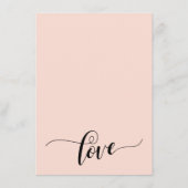 Eenvoudig Schrijfberichten uitwerken Blush Pink Informatiekaartje (Achterkant)