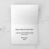 Eenvoudig Schript Oma Jaar Opgericht 3 Foto Kaart (Binnen)