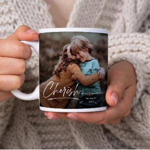 Eenvoudig script 2 foto kerstvakantie grote koffiekop