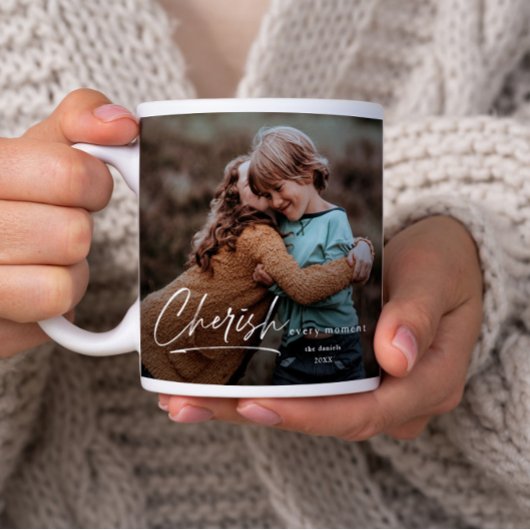 Eenvoudig script 2 foto kerstvakantie grote koffiekop