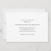 Eenvoudig Script 3 Fotocollage Bruiloft Verloving Kaart (Achterkant)