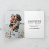 Eenvoudig script 5 foto Vrolijk kerstfeest Kaart (Binnen)