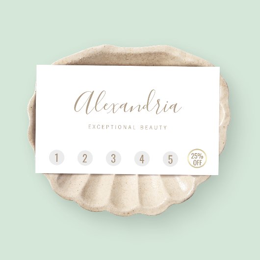 Eenvoudig script 6 Punch Customer Loyalty