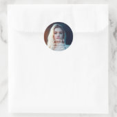 Eenvoudig script afstudeerfoto ballon ronde sticker (Tas)