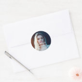 Eenvoudig script afstudeerfoto ballon ronde sticker (Envelop)
