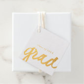 Eenvoudig script | Afstudeergoud   Bedankjes Labels (Met doos)