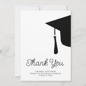 Eenvoudig script afstuderen aangepaste bedankkaart aankondiging (Voorkant)