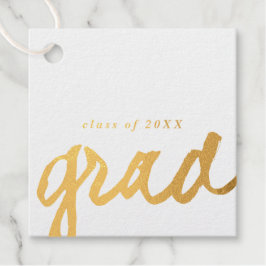 Eenvoudig script | Afstuderen Gold Bedankjes Labels