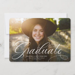 Eenvoudig script afstuderen horizontaal marine afs aankondiging