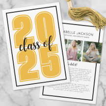 Eenvoudig script Afstuderen Photo Gold-Afstuderen