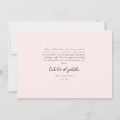 Eenvoudig script Baby 3 Foto geboortedatum Bedankkaart (Achterkant)