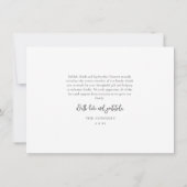 Eenvoudig script Baby 3 Foto geboortedatum Bedankkaart (Achterkant)