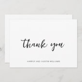 Eenvoudig script bedankt (Voorkant / Achterkant)