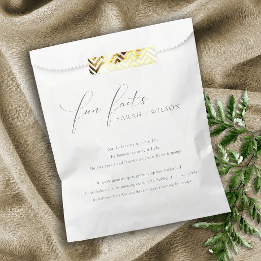 Eenvoudig Script Black White Weddenschap Facts Bedankzakje